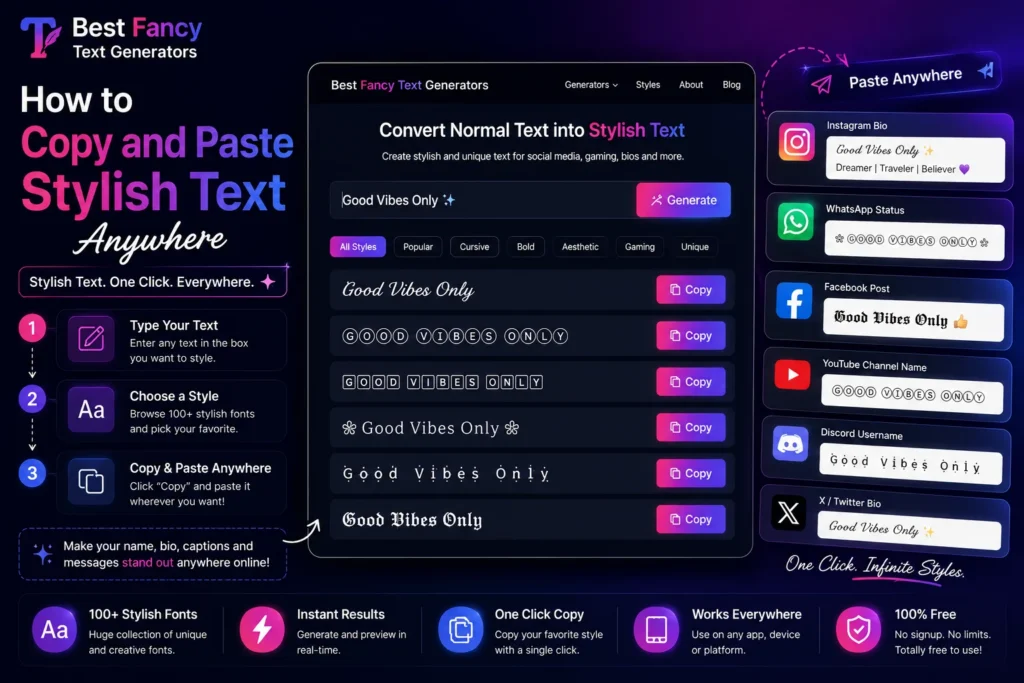 How to Copy and Paste Stylish Text Anywhere