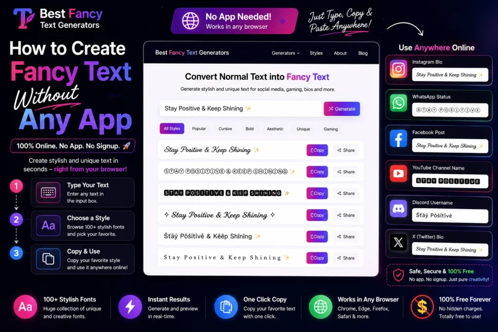 How to Create Fancy Text Without Any App