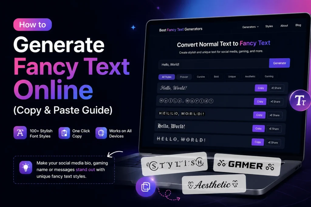 How to Generate Fancy Text Online (Copy & Paste Guide)