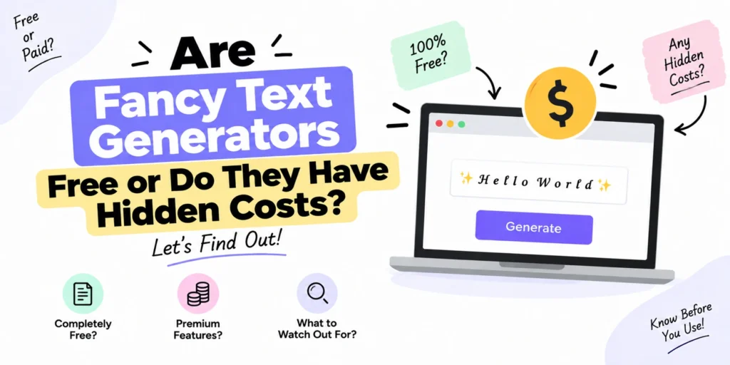 Are Fancy Text Generators Free