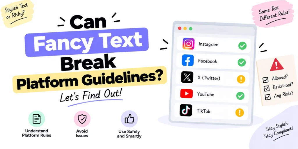 Can Fancy Text Break Platform Guidelines