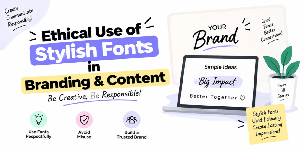 Ethical Use of Stylish Fonts in Branding & Content