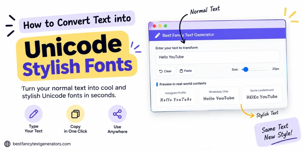 How to Convert Text into Unicode Stylish Fonts