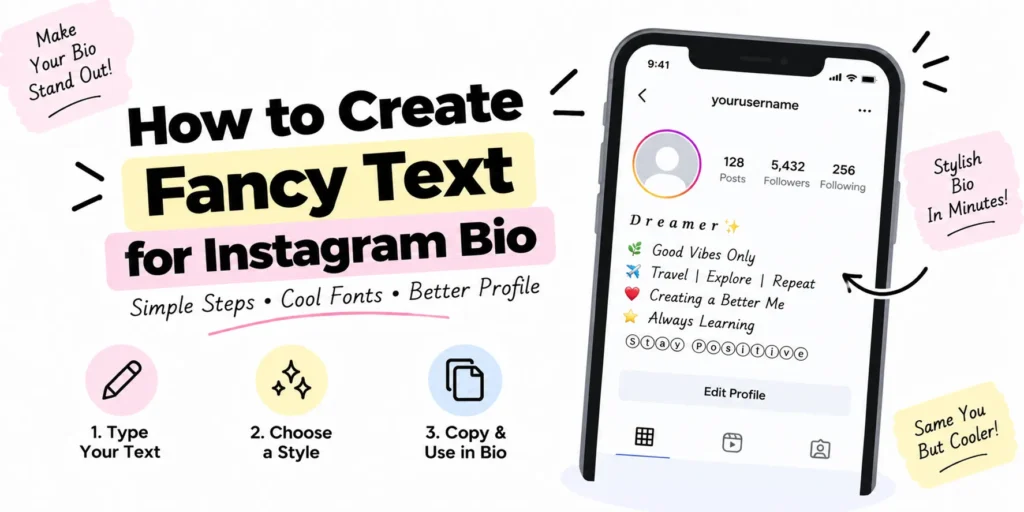 How to Create Fancy Text for Instagram Bio