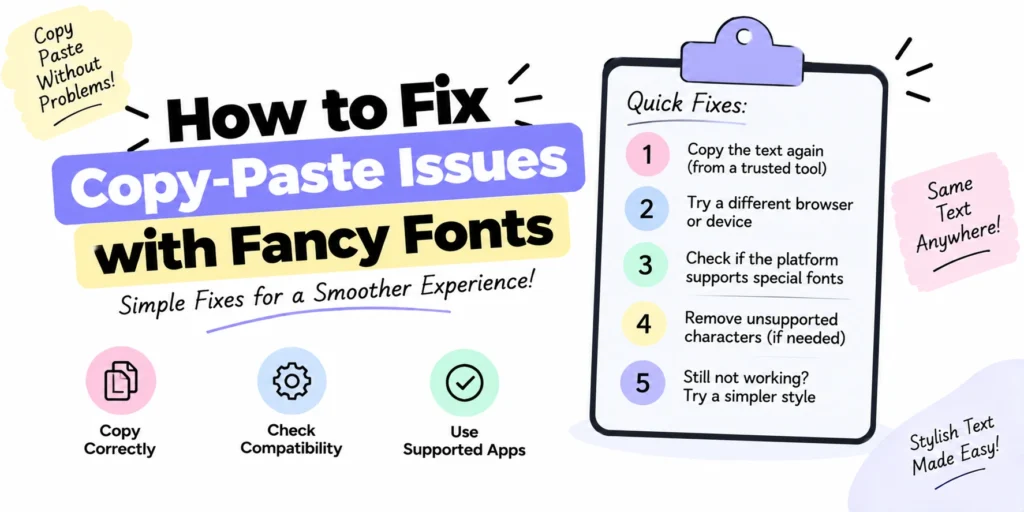 How to Fix Copy-Paste Issues with Fancy Fonts