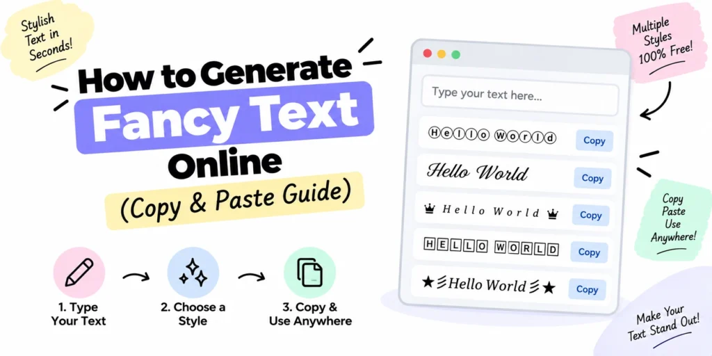 How to Generate Fancy Text Online