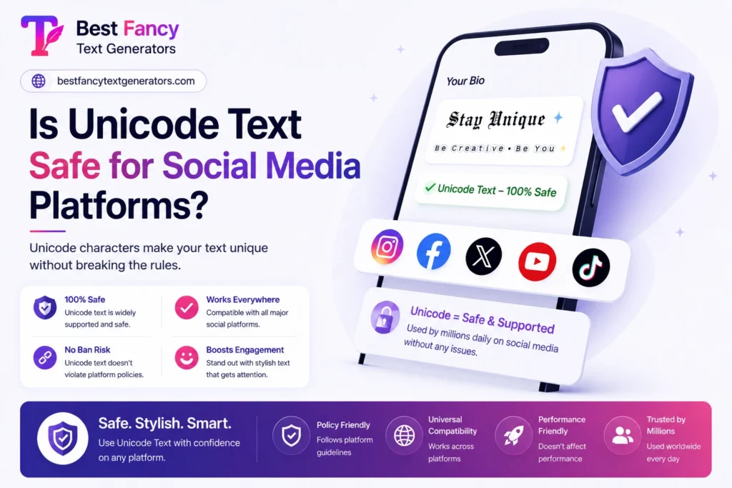 Is Unicode Text Safe for Social Media Platforms