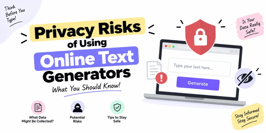 Privacy Risks of Using Online Text Generators