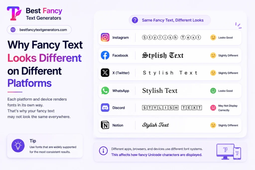 Why Fancy Text Looks Different on Different Platforms