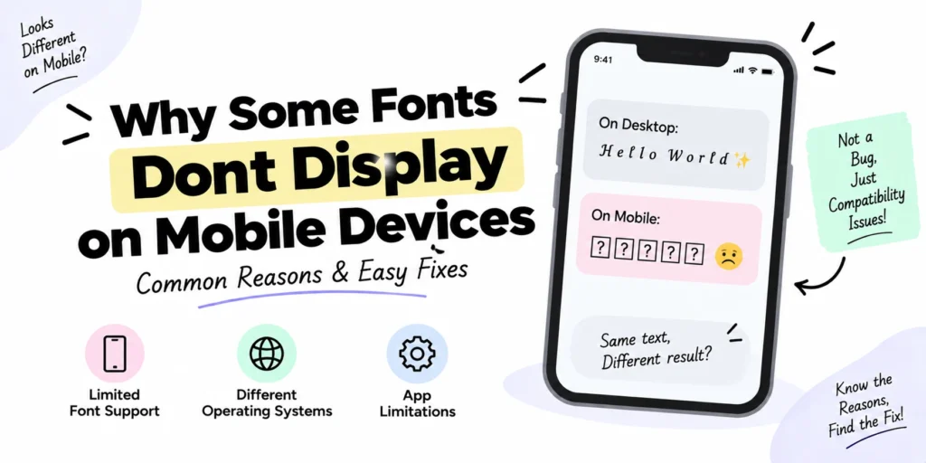 Why Some Fonts Dont Display on Mobile Devices