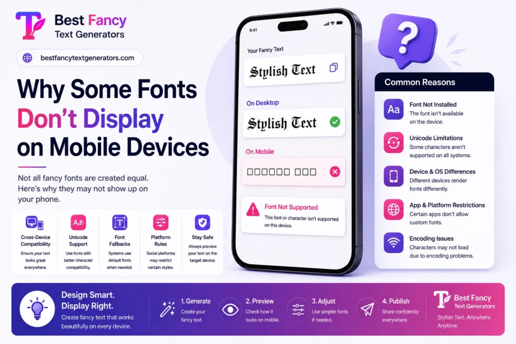 Why Some Fonts Dont Display on Mobile Devices