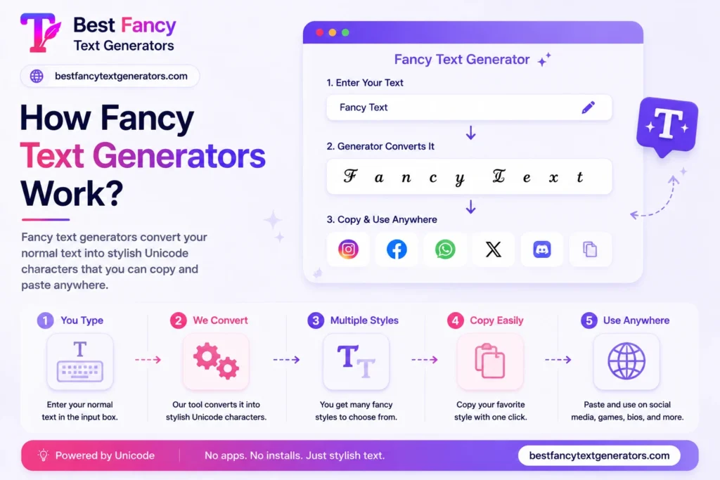 How Fancy Text Generators Work