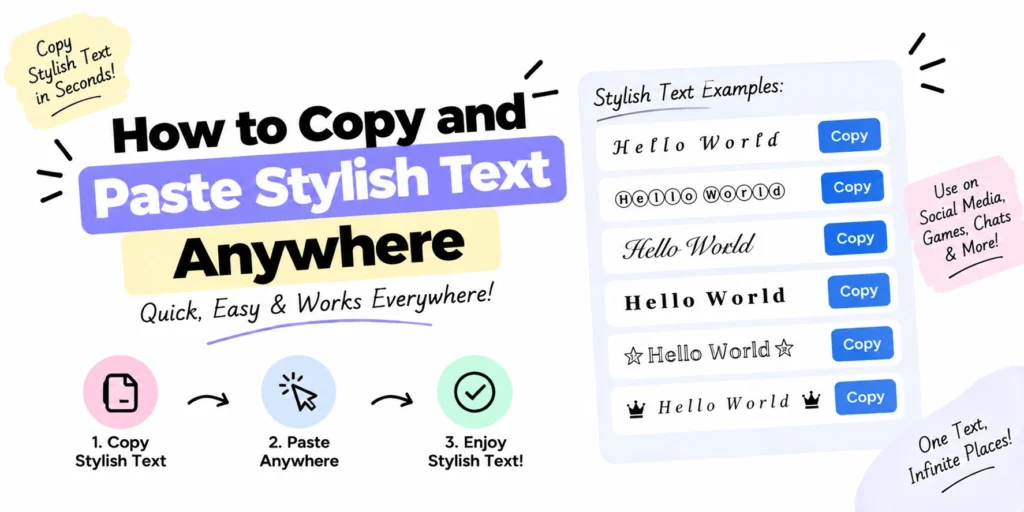 How to Copy and Paste Stylish Text Anywhere