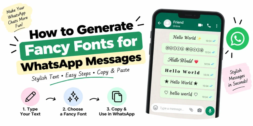 How to Generate Fancy Fonts for WhatsApp Messages